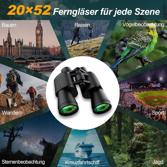 Thumbnail 6 de Opaita 20x52 Fernglas 20× Vergrößerung