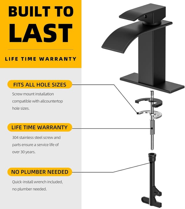 Thumbnail 4 de ryuwanku Waterfall Bathroom Faucet 🚰