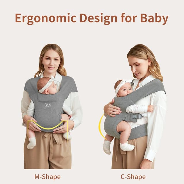 Detalle 2 de MOMTORY marsupio neonato ergonomico 3-12 kg