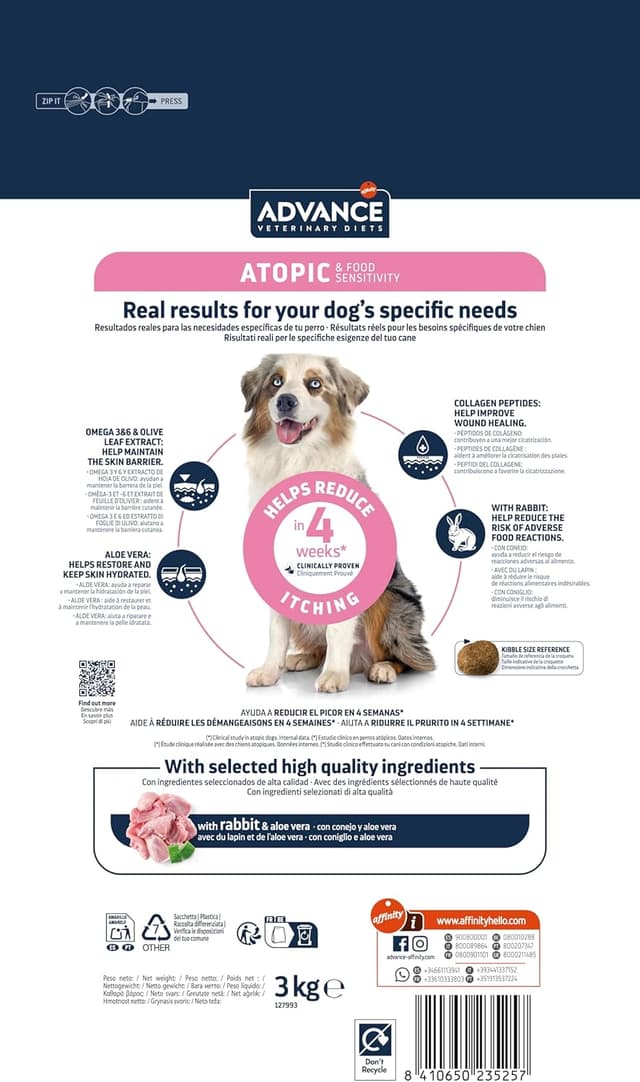 Detalle 2 de Advance Veterinary Diets Atopic 12 kg