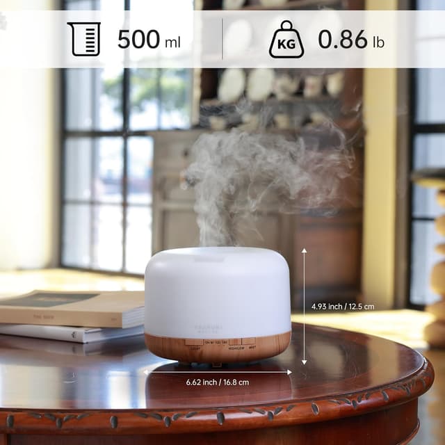 Thumbnail 6 de ASAKUKI 500ml Essential Oil Diffuser 🏠