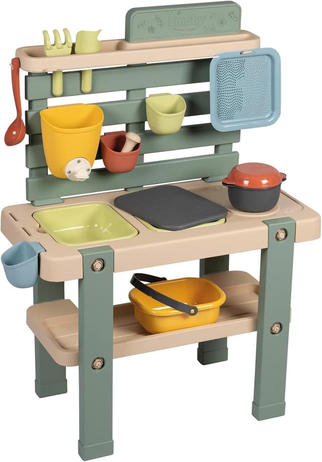 Detalle de Smoby Life Mud Kitchen for outdoor mud play (with 11 accessories)