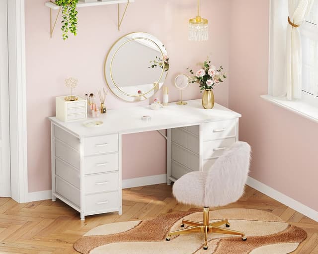 Thumbnail 5 de Coleshome Scrivania 8 cassetti 120x48cm