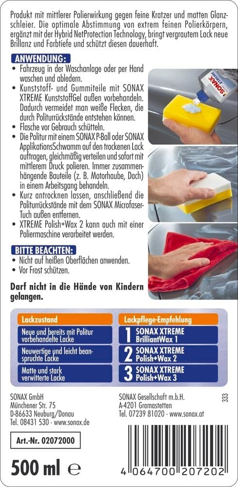 Detalle 2 de SONAX XTREME Polish+Wax 2 Hybrid NPT