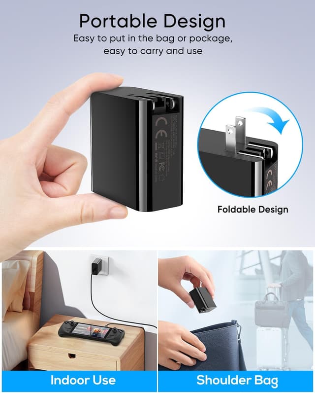 Detalle 1 de MEENEA 65W Fast Charger for Steam Deck