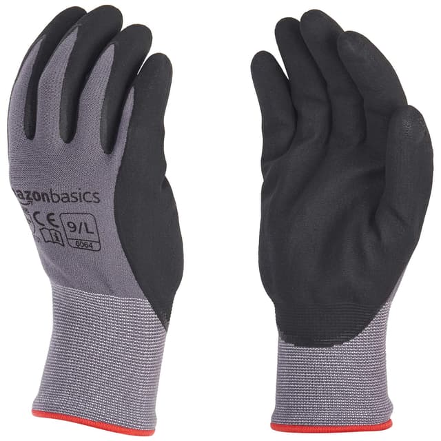 Imagen de Amazon Basics Micro-Foam Work Gloves Size 9 🧤 en OfertitasTOP