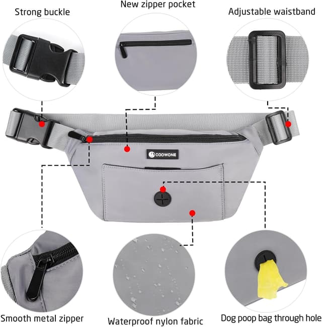 Thumbnail 4 de COOWONE Dog Walking Bag Treat Pouch