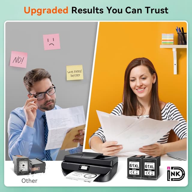 Thumbnail 4 de Printer Ink 61XL Black 2-Pack 750 Pages