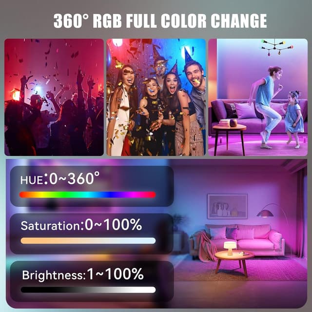 Detalle 2 de EMART RGB Video Light – 360° full-colour portable LED camera light with 13 effects