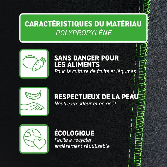 Detalle de Sacs à plantes GardenMate 30 L 10X