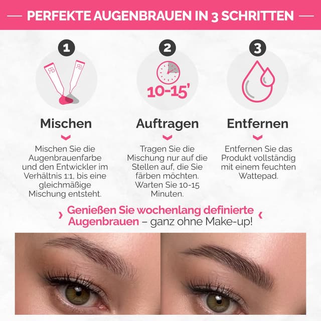 Detalle 2 de Renata Beauty Brow Färbeset Augenbrauenfarbe