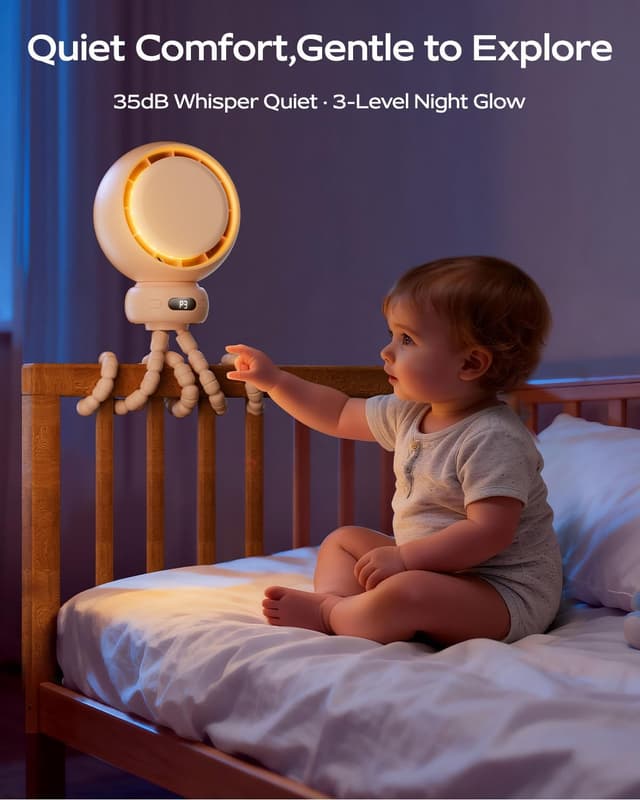 Thumbnail 4 de Bearwind Portable Pram Fan 60° Oscillating