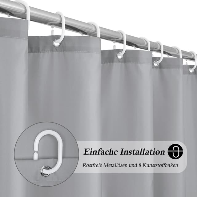 Thumbnail 1 de EurCross Rideau de douche 120 x 180 cm