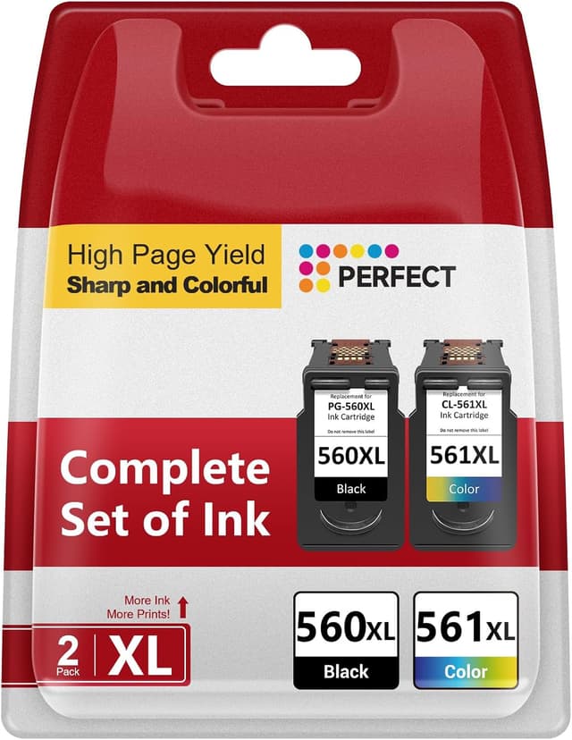 Detalle de Canon 560XL/561XL Ink Cartridges 2 Pack 🖨