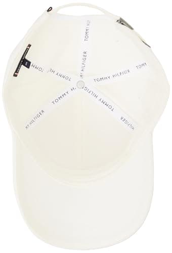 Detalle de Tommy Hilfiger Foundation Gorra de algodón blanca 👒