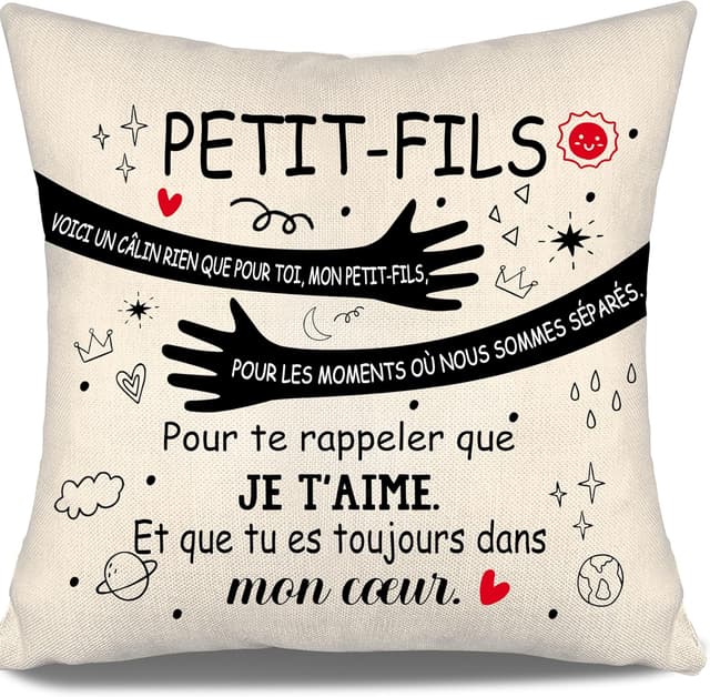 Thumbnail 6 de Taies d'oreiller frère 45x45 cm Voici un câlin