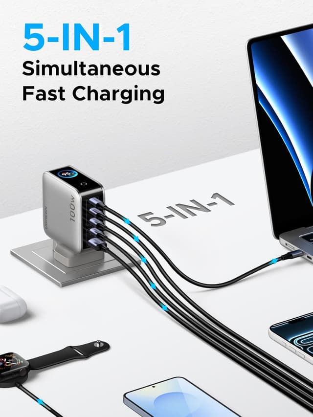 Detalle de UGREEN Nexode Pro 100W USB-C charger