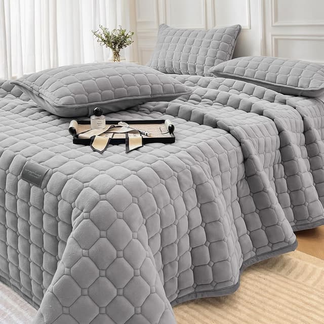 Thumbnail 5 de OKYUK Parure velours 230 x 250 cm