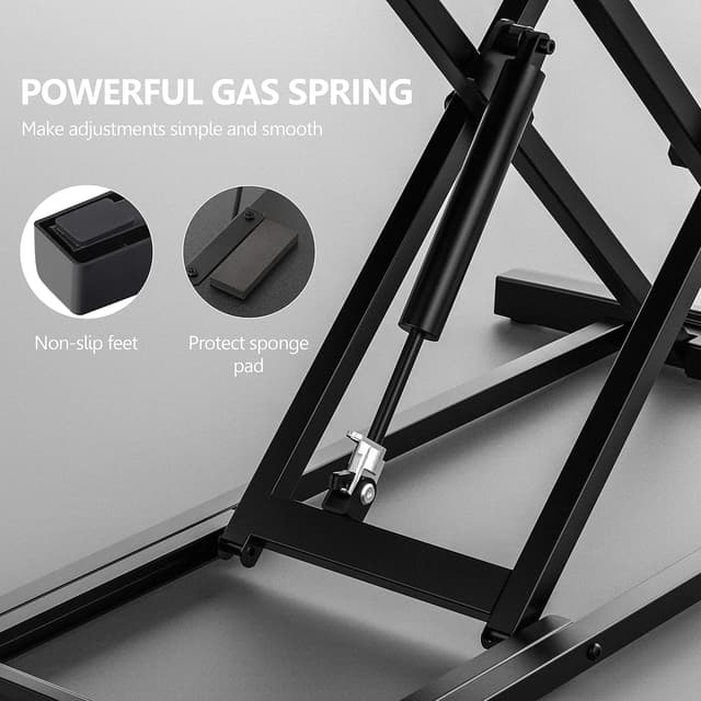 Thumbnail 3 de FITUEYES FSD308001WB 32" Height Adjustable Sit-Stand Desk 🖥