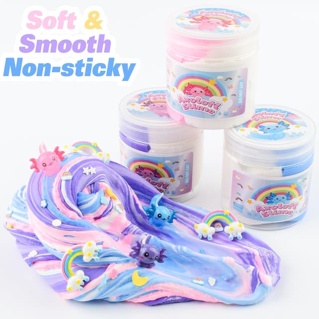 Thumbnail 5 de Axolotl Slime Kit 3-pack, dual‑colour butter slime