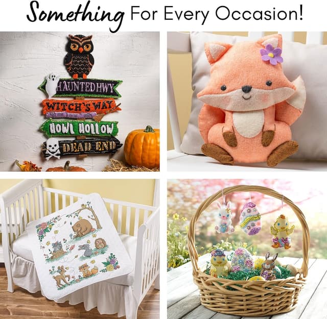 Thumbnail 5 de Kit Bucilla ornements en velours avec 6 chats 🎄