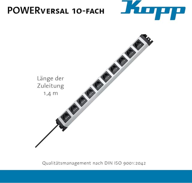 Detalle 2 de Multiprise Kopp Powerversal 227120011 10 prises
