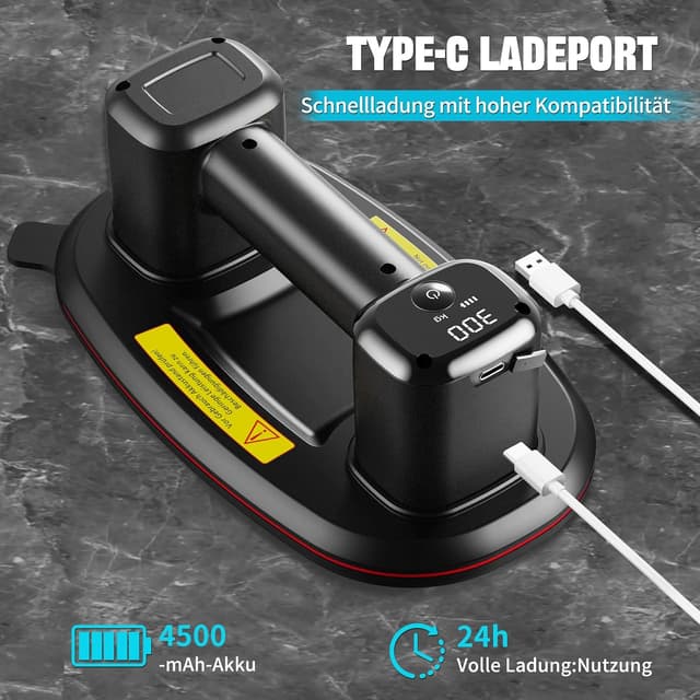 Thumbnail 5 de JUYLTOOL 2er-Set 26cm Akku Saugheber 300 kg đź›