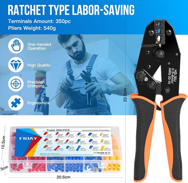 Thumbnail 3 de fioay Crimpzange 350 Teile đź›