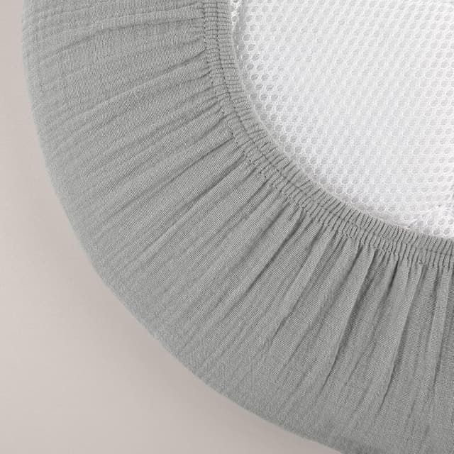 Detalle 2 de 3er-Pack Spannbettlaken 100% Musselin