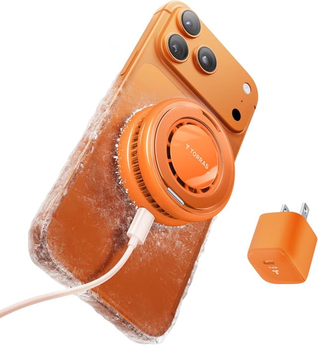 Detalle de Torras PolarCircle Qi2.2 Wireless Charger (PolarCircle Pro) with 360° Stand and 25W Cooling