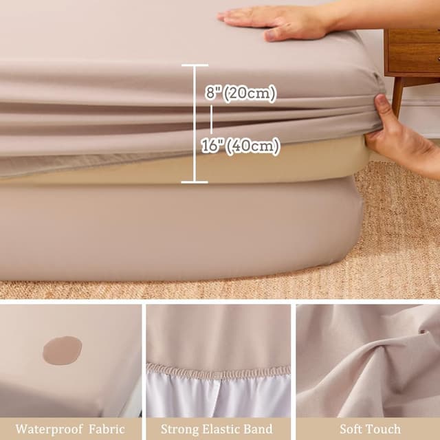 Thumbnail 3 de DUJUIKE Coprimaterasso impermeabile 180x200 cm