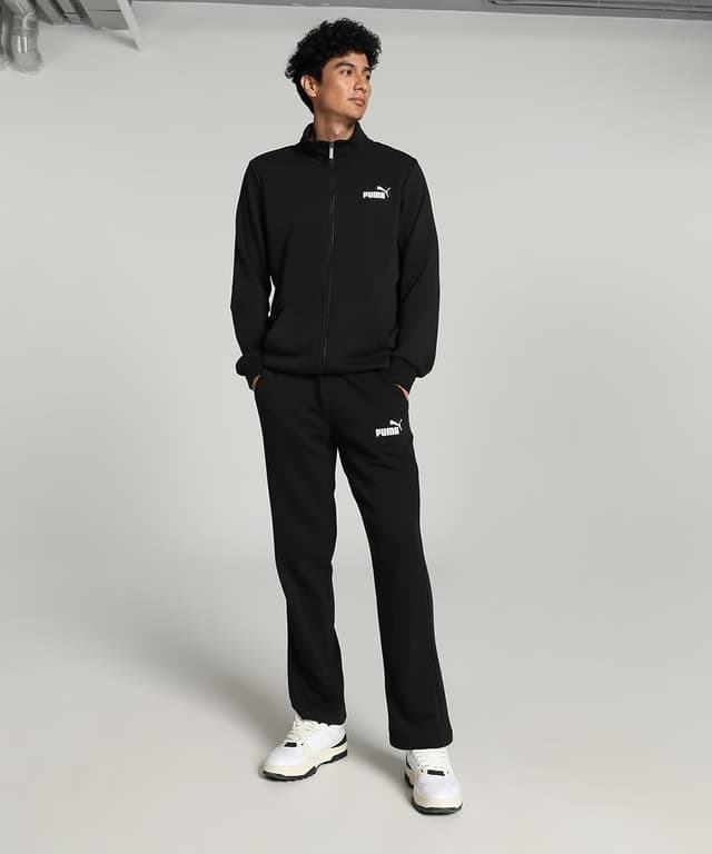 Detalle de PUMA ESS Logo Pants TR OP SRL : sweatpants homme à coupe droite, en fibres recyclées