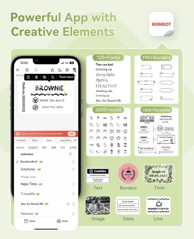 Thumbnail 6 de NIIMBOT B1 Etikettendrucker 20–50 mm