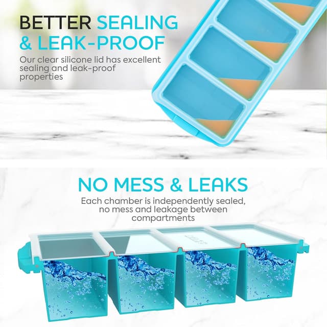 Thumbnail 4 de XOMOO Silicone Freezer Tray 8 🍲