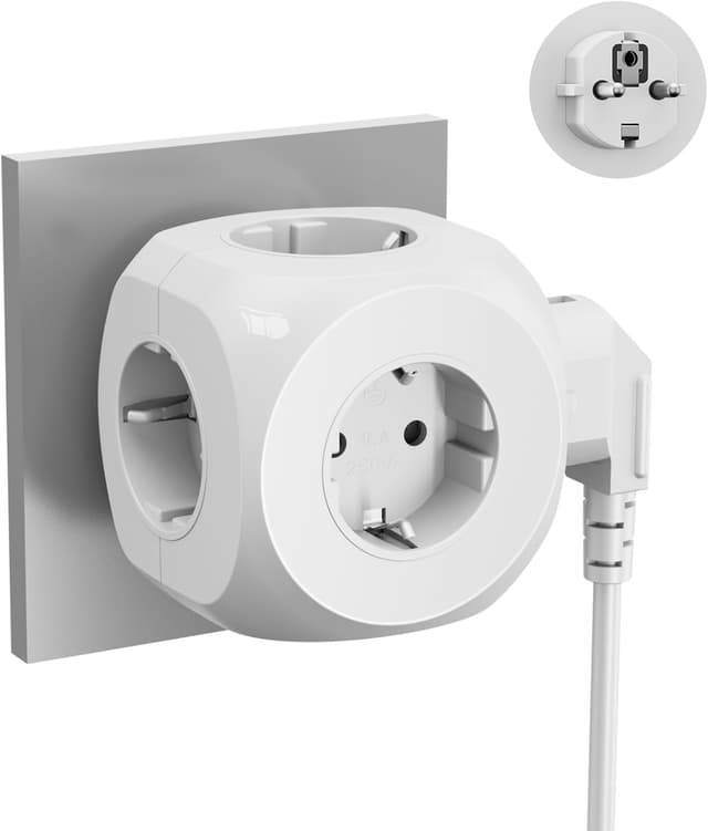 Detalle de Steckdosenwürfel 3680 W Mehrfachstecker