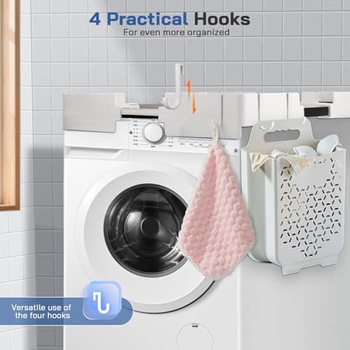 Detalle de Eirolace Adjustable kit Union para apilar lavadora y secadora universal (46 a 66 cm, hasta 200 kg)