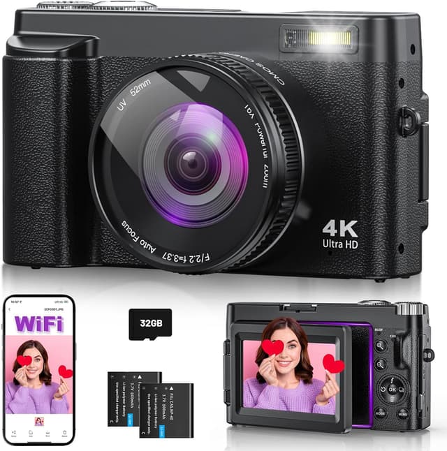 Detalle de 4K 64MP Digitalkamera für Vlogging