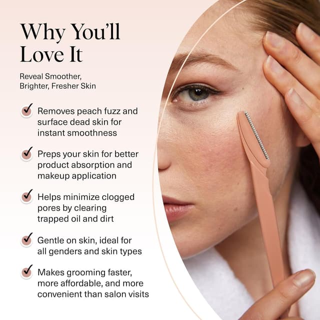 Thumbnail 2 de Kitsch Dermaplane Razor 12-pack facial shaver 🪒