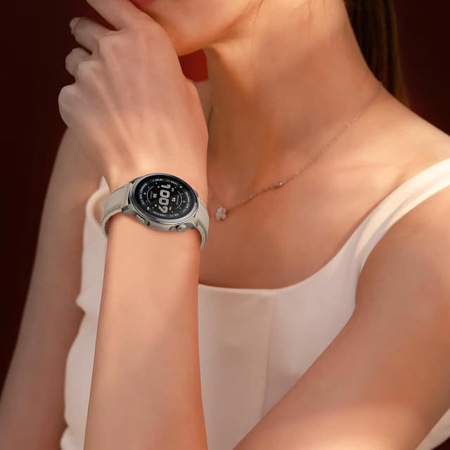 Thumbnail 6 de LanQii Lederarmband (22 mm) für Amazfit Active Max, T-Rex 3 Pro & mehr – Hellgrau