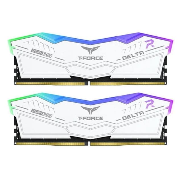 Detalle de Team Group Delta White RGB DDR5 7200 32GB