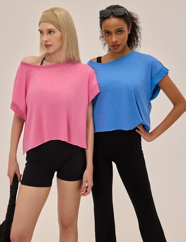 Thumbnail 3 de UNIANKIYA Open Back Workout Top breathable crop tee ๐โ