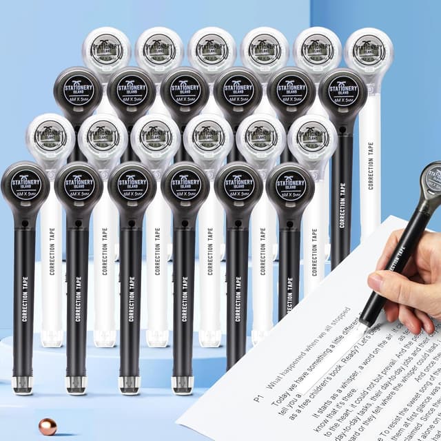 Detalle de STATIONERY ISLAND correttore a nastro da 24 pezzi bianchetto (totale 144 m) larghezza 5 mm