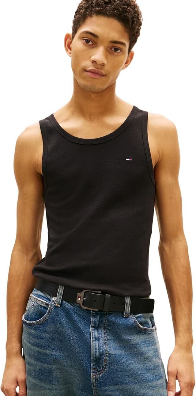 Detalle de Tank Tommy Jeans Tjm Xslim 2pck