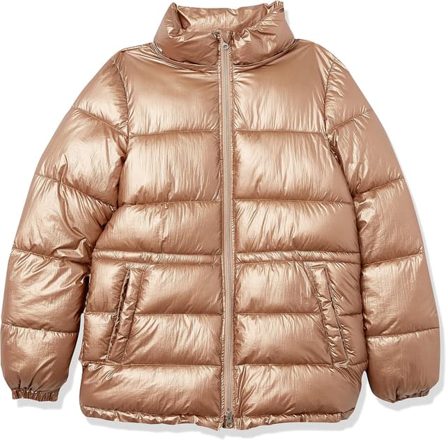 Detalle de Heavyweight puffer hoodie jacket, 2-way zip