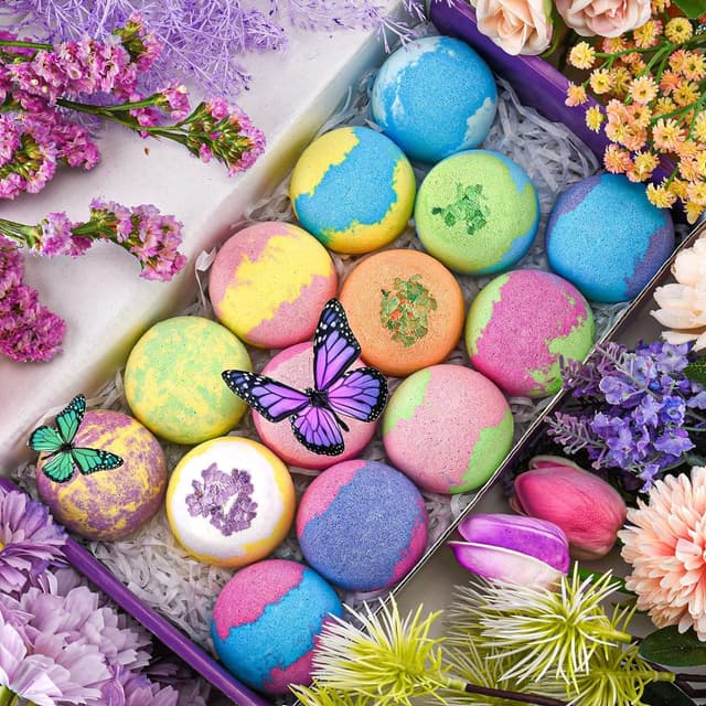 Thumbnail 6 de DUAIU 14pcs Natural Bath Bomb Set 30g