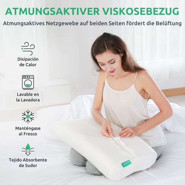 Thumbnail 4 de UTTU Memory Foam Kissen 60x36x13/11cm