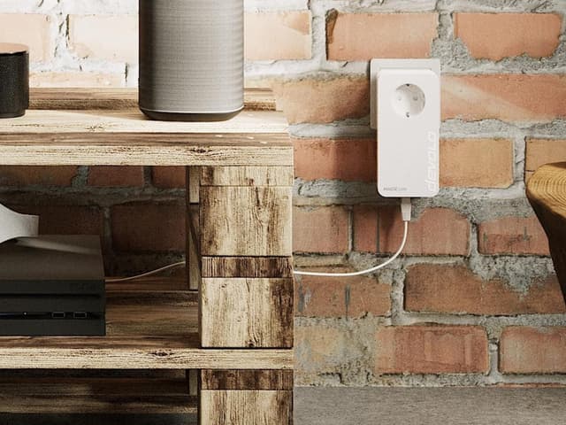 Detalle de devolo Magic 1 LAN Erweiterungsadapter (LAN Powerline) für Homeoffice, 1× Gigabit LAN, weiß