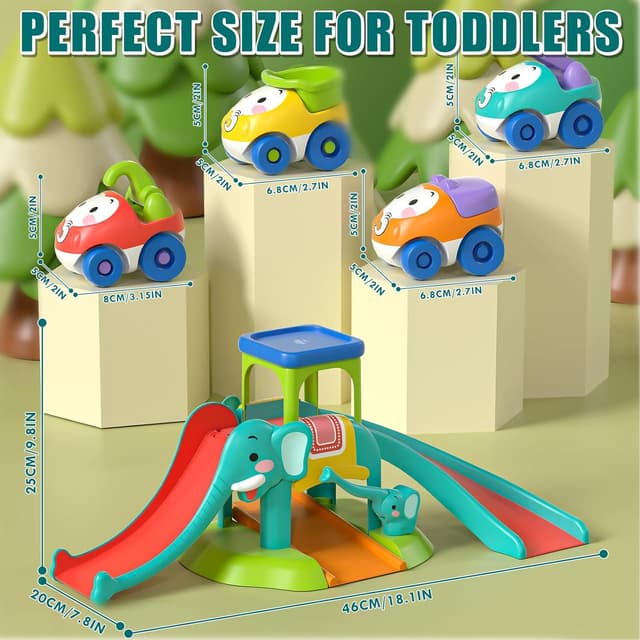 Detalle de Lehoo Castle Elephant Cars toys for 1 year olds