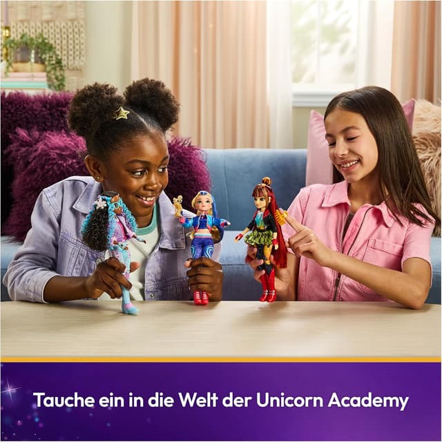 Thumbnail 6 de Unicorn Academy Ankleidepuppe Isabel (Originalpuppe) – 24 cm mit echtem Haar, abnehmbare Kleidung & Accessoires
