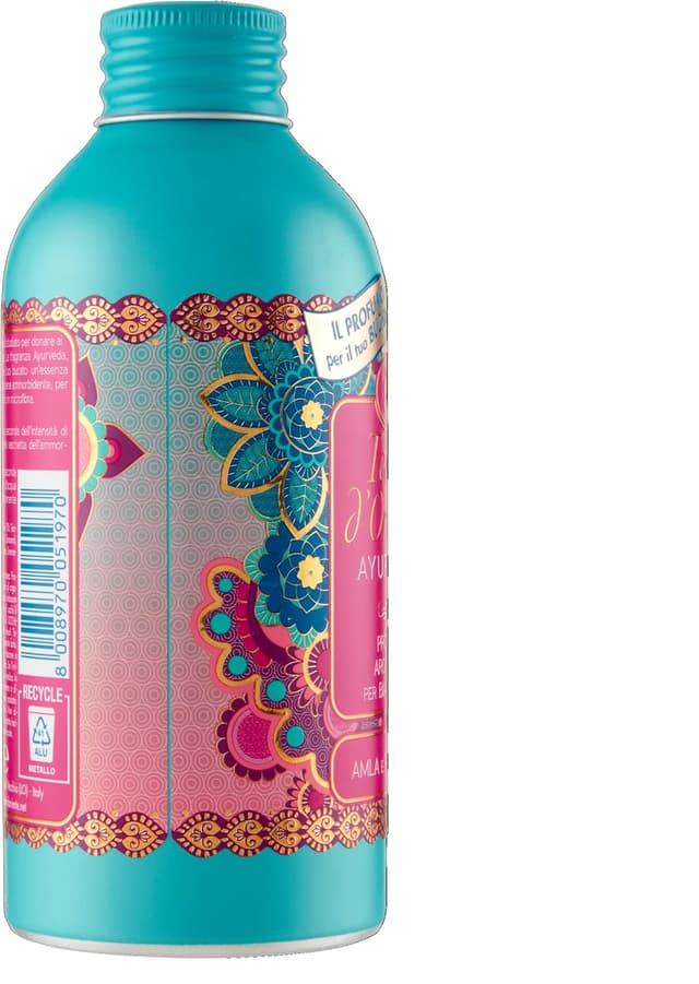 Detalle de Tesori d'Oriente Ayurveda Profumatore Bucato per Lavatrice con note della Rosa Nera, 250 ml
